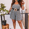 State Of Bliss Floral Romper In Black   Curves Image - 1