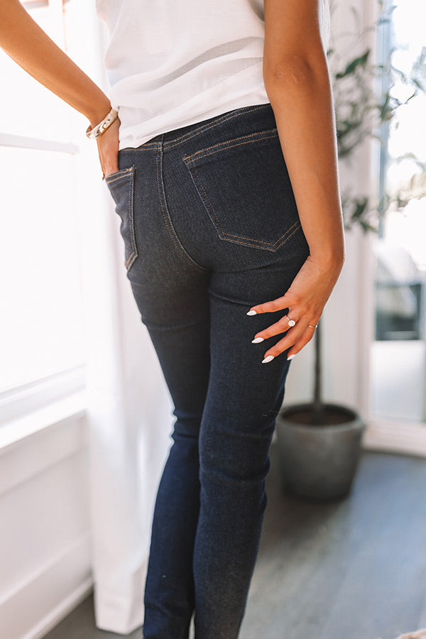 Risen The Jozie High Waist Skinny In Dark Wash Image - 5