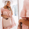 Park Ave Patio Woven Tote In Blush Image - 1