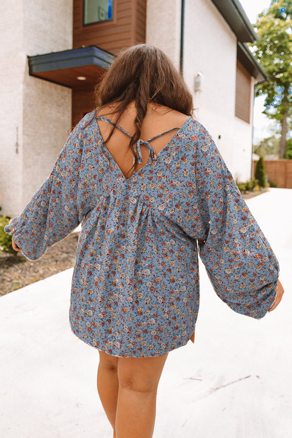 Peony Garden Babydoll Top  Curves Image - 4