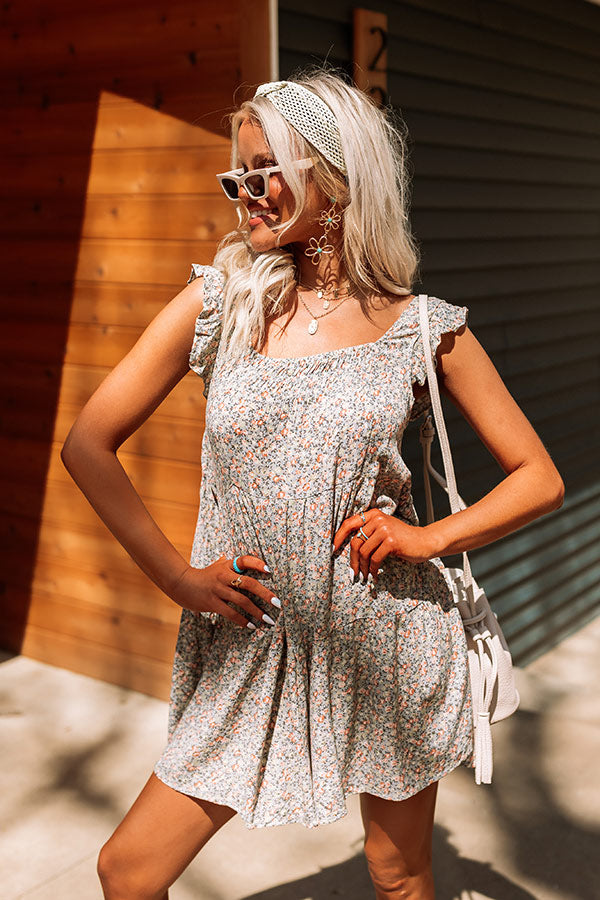 Sweet Tea Taste Romper In Grey Image - 2