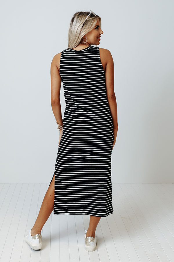Park Ave Patio Stripe Midi In Black Image - 4