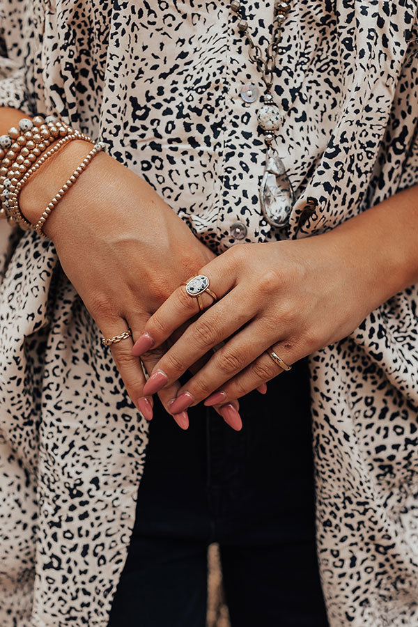 Sweet Daybreak Ring Set In Beige