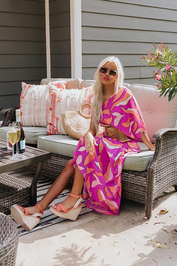 Day Glow Maxi In Neon Fuchsia