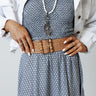 Sanibel Island Woven Belt In Camel Image - 1
