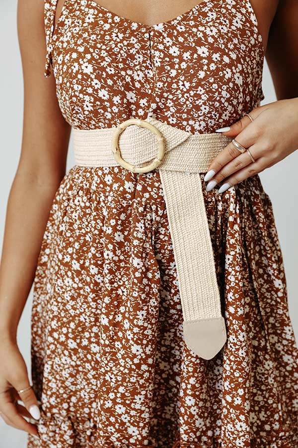 Local Dive Woven Belt In Cream Image - 1