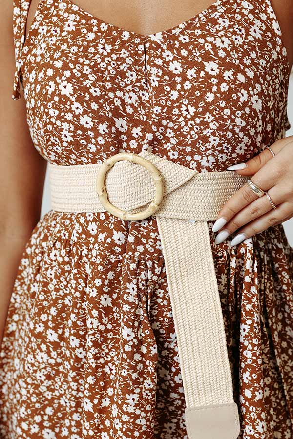 Local Dive Woven Belt In Cream Image - 2