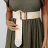 Sanibel Island Woven Belt In Cream Image - 1