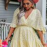 Cosmos In Cozumel Lace Romper In Yellow Image - 1