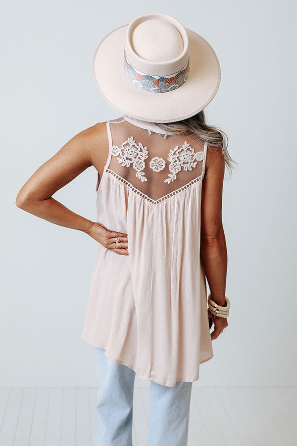 Take On The World Shift Top In Light Pink Image - 4