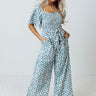 Always Dreaming Smocked Jumpsuit in Teal Image - 1