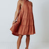 Miami Pier Shift Dress In Rust Image - 1