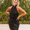 Good For You Satin Shift Top In Black Image - 1