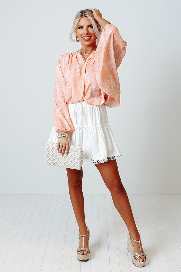 Certainly Chic Shift Top In Coral Image - 1