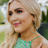 Fine Attraction Beaded Earrings In Green Image - 1