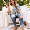 Miles And Memories Satin Wrap Top Curves Image - 1