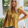 Brand New Look Floral Babydoll Top In Marigold Image - 1
