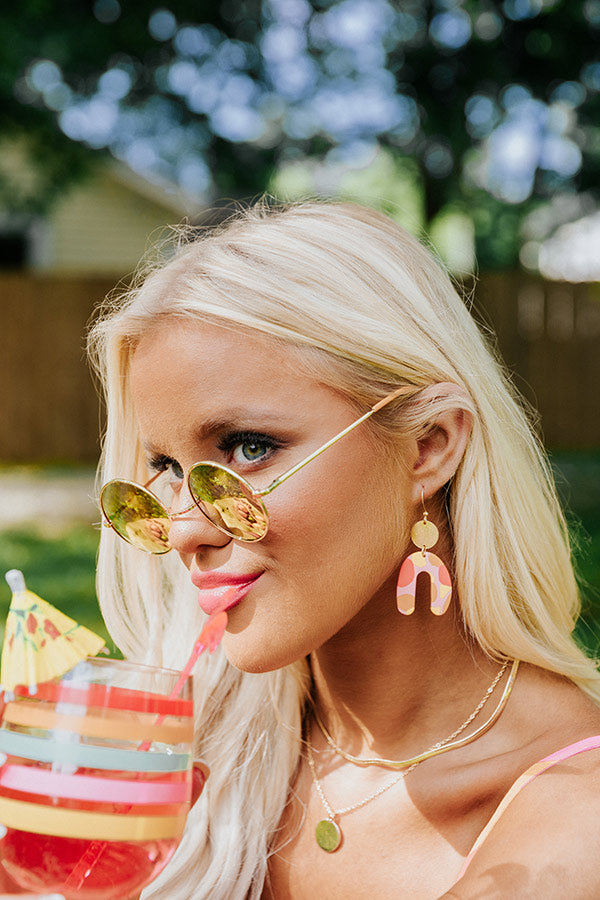 Ever So Chic Earrings In Pink
