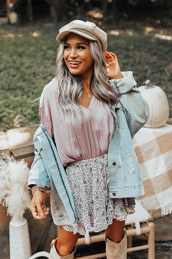 Daybreak Dreamer Shift Top In Dusty Purple Image - 1
