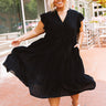 Fated For Love Midi In Black   Curves Image - 1