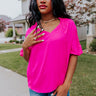 Daybreak Dreamer Shift Top In Fuchsia Image - 1