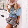 Champagne Kisses Chambray Top Image - 1