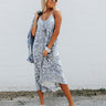 Bayside Stroll Midi In Navy Image - 1