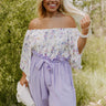 Spring In The City Off Shoulder Shift Top In Ivory Curves Image - 1