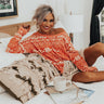 Fireside Dreams Sweatshirt In Scarlet Image - 1