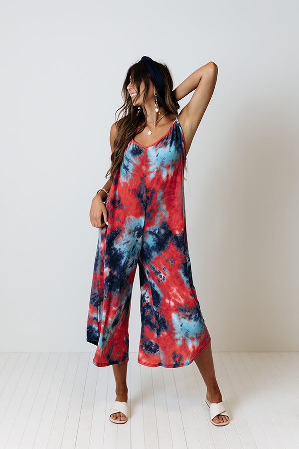 Summer Stars Tie Dye Jumpsuit Image - 3