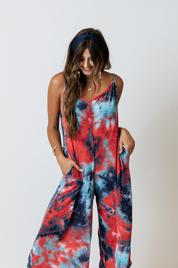 Summer Stars Tie Dye Jumpsuit Image - 4