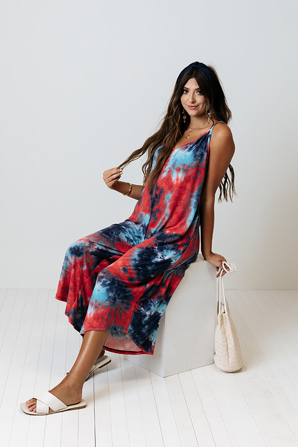Summer Stars Tie Dye Jumpsuit Image - 1