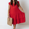 Fated For Love Midi In Red Curves Image - 1