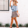 Blooms In Tulum Skort in Teal Image - 1