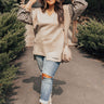 Chestnut Chill Sweater in Beige   Curves Image - 1