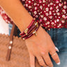 With Me Forever Marble Bracelet In Wine Image - 1