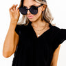 Better By The Pool Sunnies In Black Image - 1