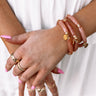 With Me Forever Marble Bracelet In Blooming Dahlia Image - 1
