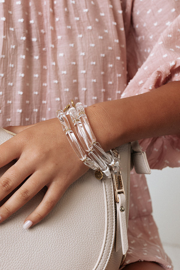 Never Miss Out Bracelet In Clear Image - 4