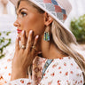 Kendra Scott Layton Gold Statement Earrings in Abalone Shell Image - 1