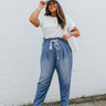 Daybreak Dreamer Chambray Pants in Medium Wash Curves Image - 1