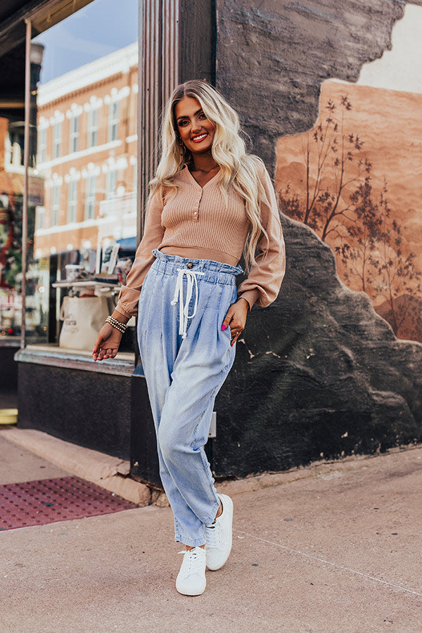 Daybreak Dreamer Chambray Pants in Light Wash Image - 1