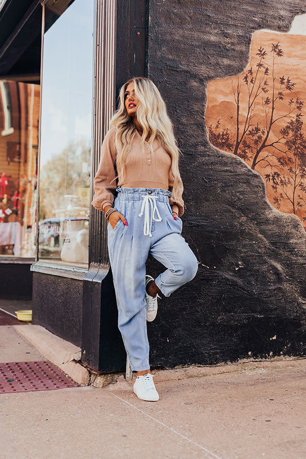 Daybreak Dreamer Chambray Pants in Light Wash Image - 5