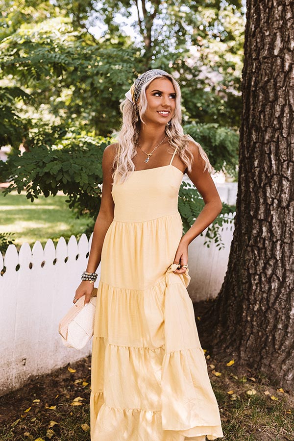 Papaya Kisses Maxi In Primrose Yellow Image - 2