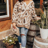 Cozy Trail Knit Sweater In Mocha Curves Image - 1