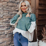 Mountainside Sips Sweater In Hunter Green Image - 1
