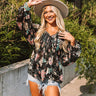 Sangria Sunrise Babydoll Top in Black Image - 1