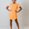 New Adventure T-Shirt Dress In Neon Orange Image - 1