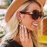 Francine Twisted Metal Door Knocker Earrings Image - 1