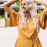 Ambitious Wishes Wrap Top In Golden Honey Image - 1
